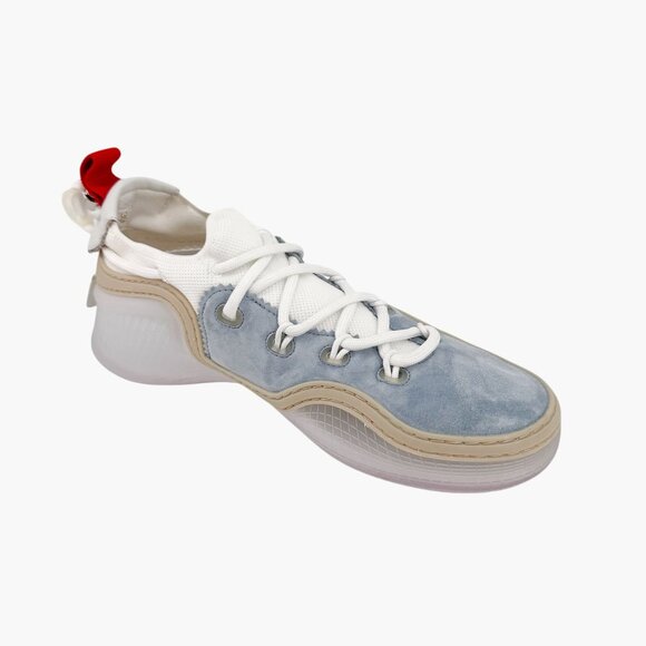 Christian Louboutin Arpoador Blue Drawstring Sneaker Size 39 US 9 Women's 7028 - Picture 11 of 15